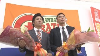 愛媛MP河原、高田選手が引退会見・愛媛新聞