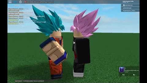 Void Script Builder : Goku vs Black Goku rose ! [ROBLOX]