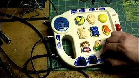 Circuit Bent Vtech Little Smart Talking First Words by Statikstramentz