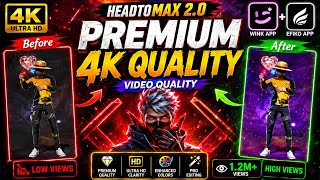 🔥How to Make 4K Quality😱 Free Fire Edit Video on Android | Wink + Efiko Tutorial (2026) screenshot 2