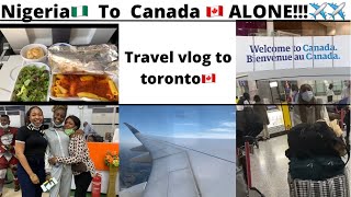CANADA 🇨🇦 TRAVEL VLOG I MY FIRST TIME ON AN AIRPLANE ✈️Moving from Nigeria to canada ALONE !! 🤯