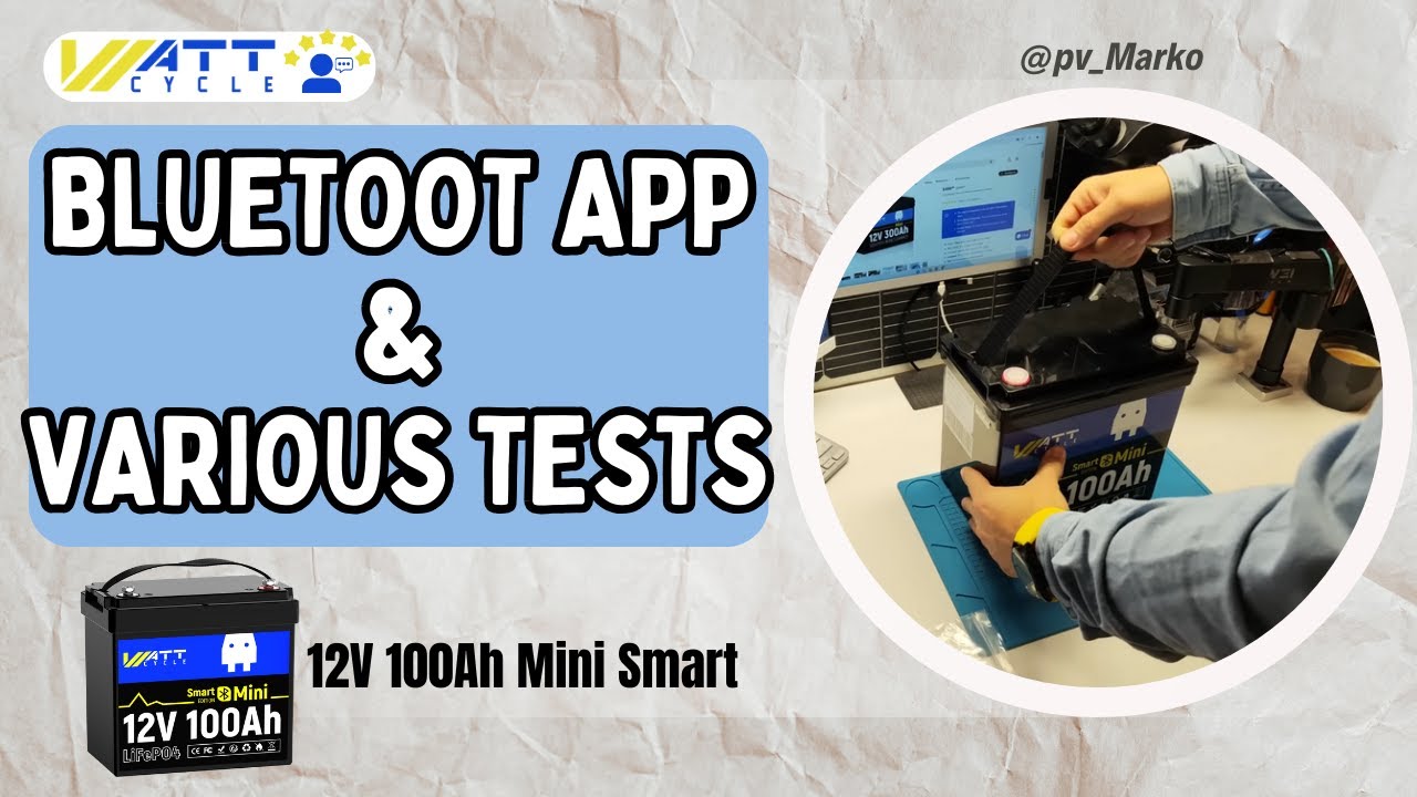 WattCycle 12V 100Ah Mini Bluetooth Battery: Size, App Features, & Protection Tests!