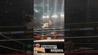 AAA Triplemania Psycho Clown puts El Carnicero through a table, but doesn’t go for the pin. #cdmx AAA Triplemania Psycho Clown puts El Carnicero through a table, but doesn’t go for the pin. #cdmx
