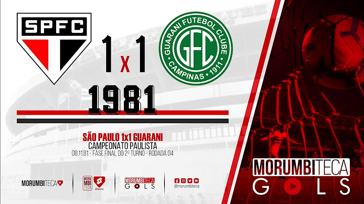 São Paulo 1x1 Guarani - Paulista 1981 - Fase final do 2º Turno - rodada 04 - 08/11/1981