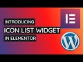 Elementor Tutorial - How to Add and Style Icon List in Elementor