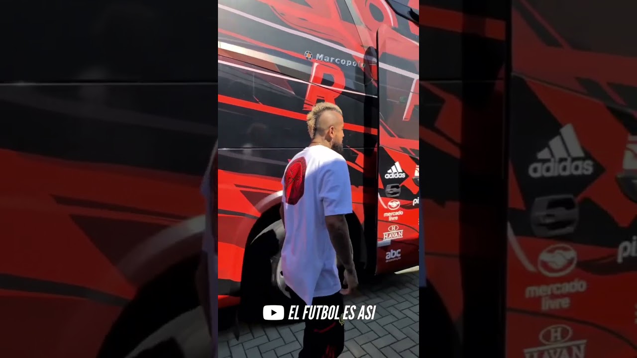 Arturo Vidal 🇨🇱 va rumbo a su debut con el Flamengo