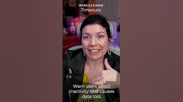 WCAG 2.2.6 - Timeouts