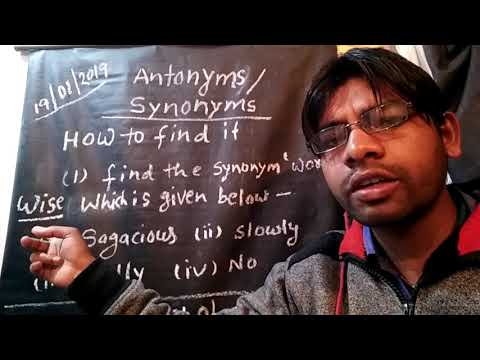 Wie antonyms / Synonyme mit Trick finden, 95%