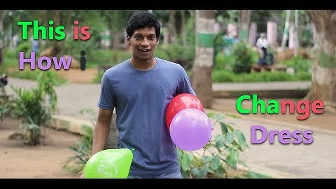 Shirt Change with Balloons- Zach king