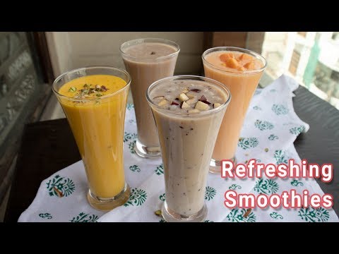 4-तरीके-की-स्मूथीस-गर्मियों-के-लिए-|-4-refreshing-smoothies-recipes-|-healthy-smoothies