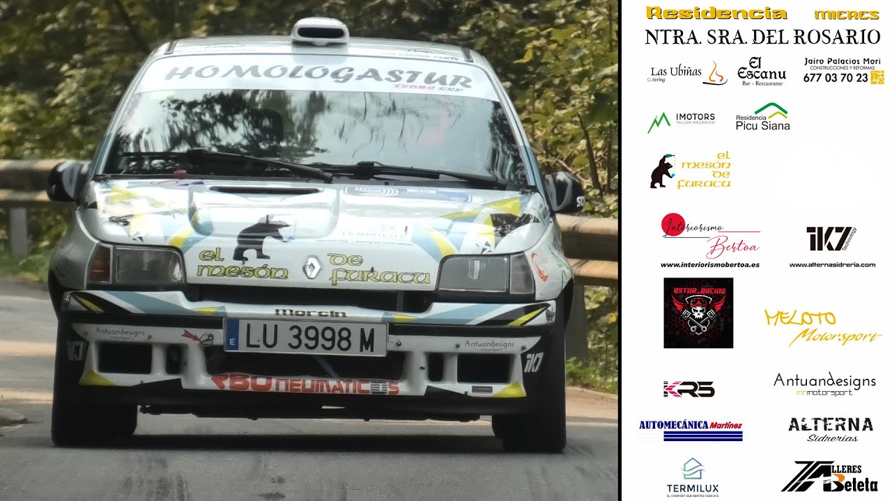 Dionisio Vidal - Iván Portilla en el rallysprint de Carbayin 2025 | Renault Clio