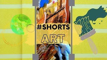 #shorts Abstract Art Drawing With POSCA Markers on Acrylic Painting Canvas
