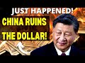 China JUST ANNOUNCED Massive US Dollar DUMP | HUGE THREAT To The US Economy