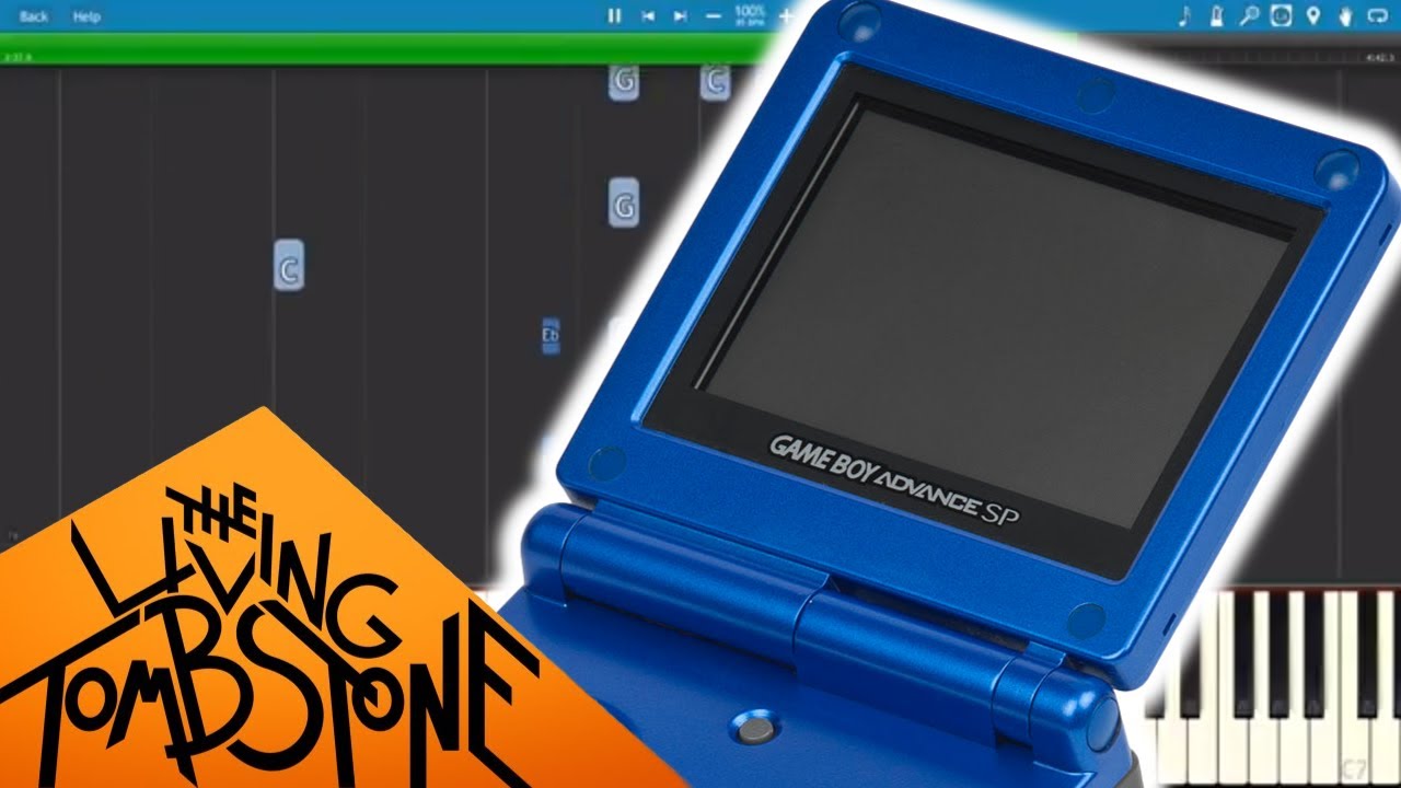 Gameboy Advance SP Edition Creepypasta Song - Piano Cover / Tutorial - Living Tombstone - YouTube