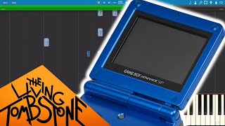 Gameboy Advance SP Blue Edition Creepypasta Song - Piano Cover / Tutorial - The Living Tombstone