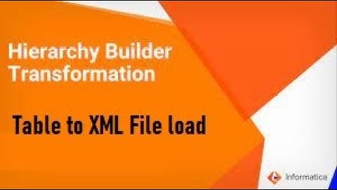 IICS EXAMPLE 13: Relational Table (Oracle) to Hierarchy Builder XML file Data Load To XML file
