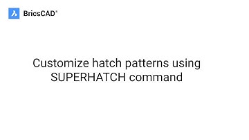 How to customize hatch patterns in BricsCAD with the SUPERHATCH command │BricsCAD Tips