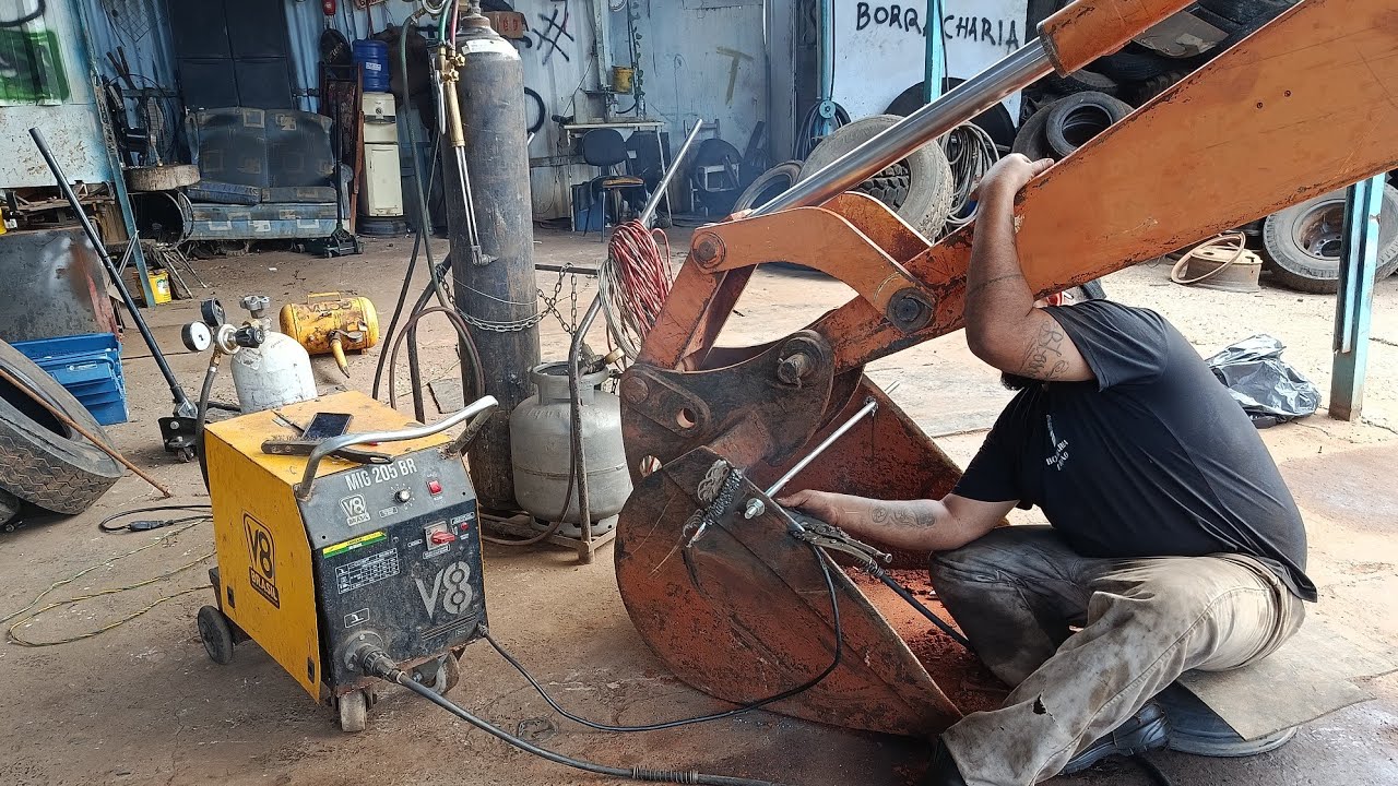 Hoje foi o dia de arrumar a concha.que rasguei nos toco...