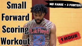 1 Hour Small Forward Scoring Workout | Mid Range + 3 Pointers