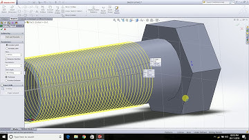 Solidworks: Creating thread on bolt ( Simple and fast method for beginners)