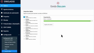 Vídeo 13   Configurar Crm De La Empresa   Importar Datos