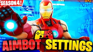 New *BEST* Controller Fortnite Settings/Sensitivity LINEAR *AIMBOT* - Season 4 Settings - Xbox/PS4🎮🌟