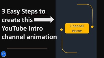 Create simple and easy Youtube channel Intro animation using Powerpoint Tutorial 2021 365 w/n morph