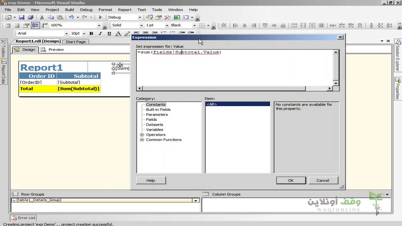 Sql Server 2008 104 Report Services P10 Sum - YouTube