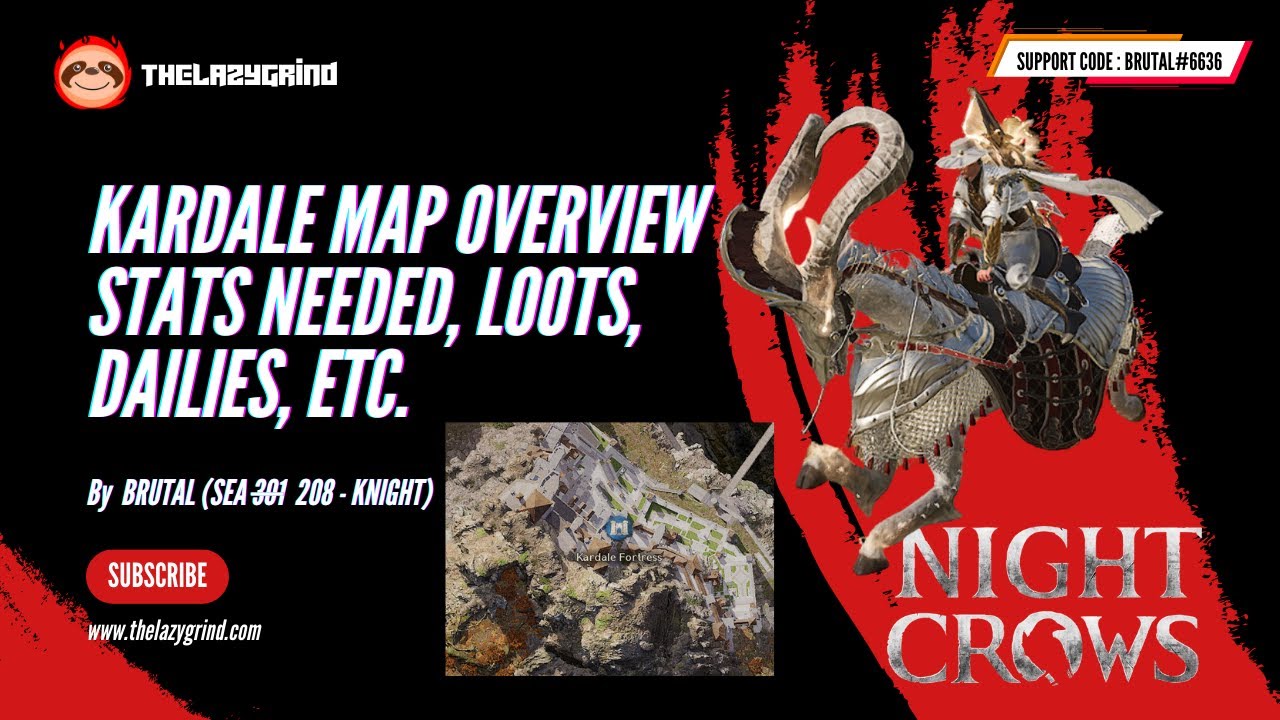 Kortedala Map Kardale Map Overview - Stats Needed, Loots, Dailies, ETC. - YouTube
