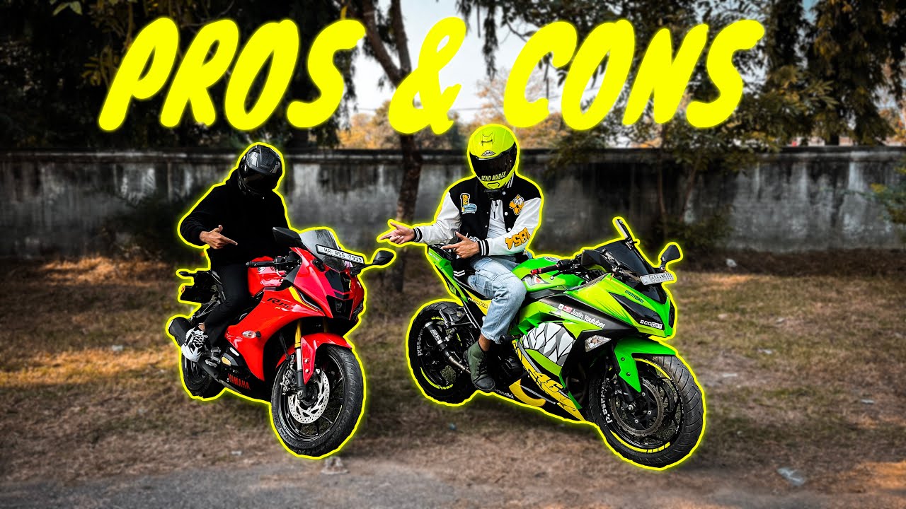 KAWASAKI NINJA 300 против YAMAHA R15v4: плюсы и минусы | Честные преимущества и недостатки