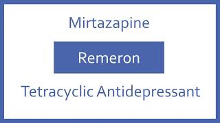 Mirtazapine Pronunciation - Generic Name, Brand Name, Indication Top 200 Drugs Ptcb Ptce Nclex