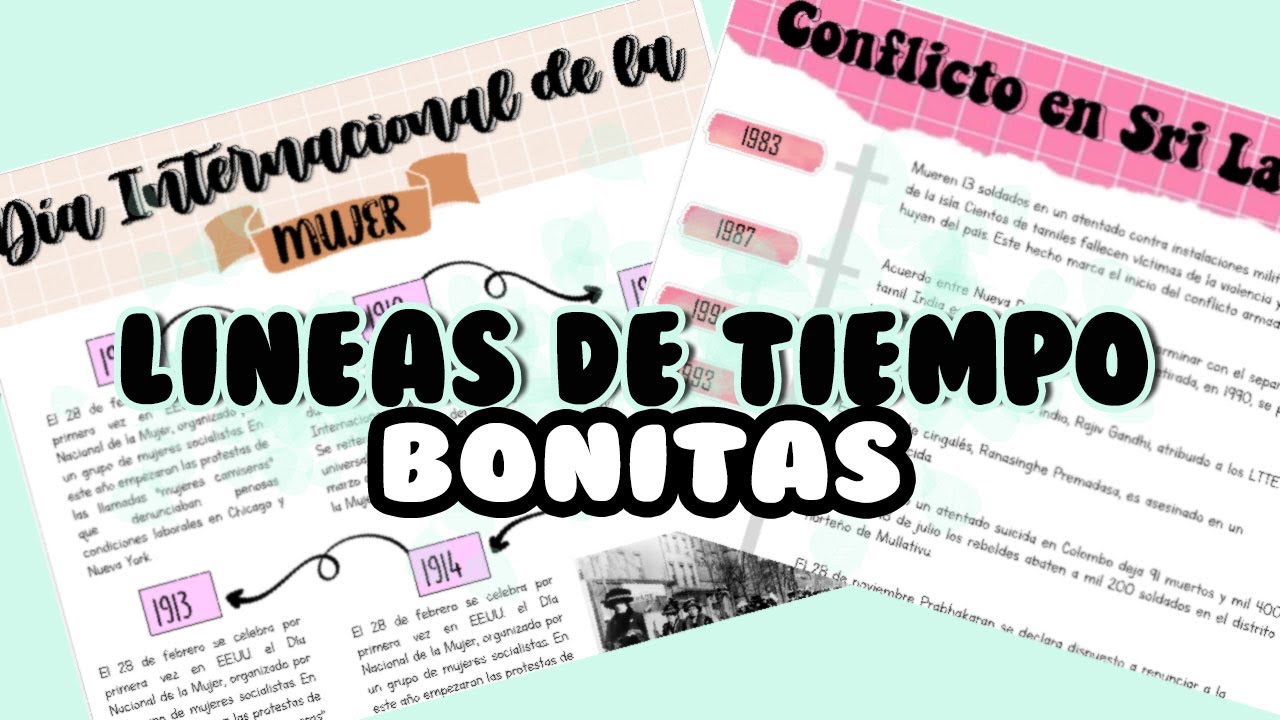 Ideas Creativas Para Hacer Linea Del Tiempo - Reverasite