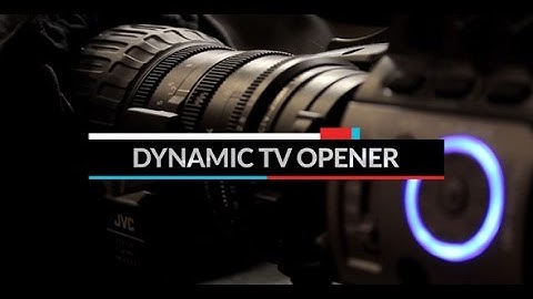 Dynamic TV Opener (After Effects template)