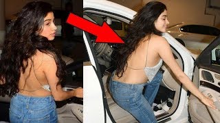 Jahnvi Kapoor Got Curves | Jahnvi looking Hot In Bareback Dress