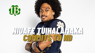 LB Niuafe Tuihalamaka Commits To Notre Dame