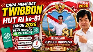 How to Create an 81st Indonesian Independence Day Twibbon for 2026 on Mobile Using AI ChatGPT | P... screenshot 5