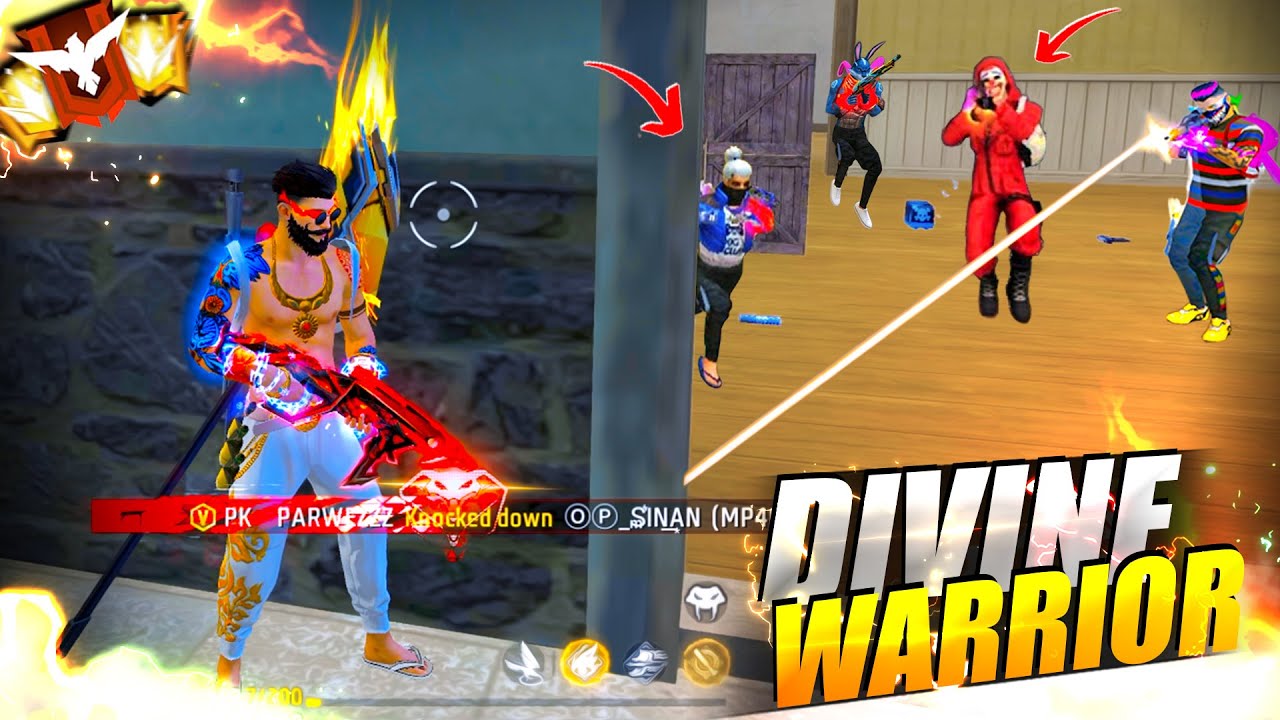 FREEFIRE🔥Solo vs Squad With Divine Warrior 30 Kills Total - Garena free fire | PK GAMERS #freefire