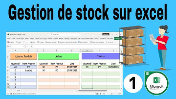 comment créer un gestion de stock avec Excel | créer un système de gestion des stocks excel