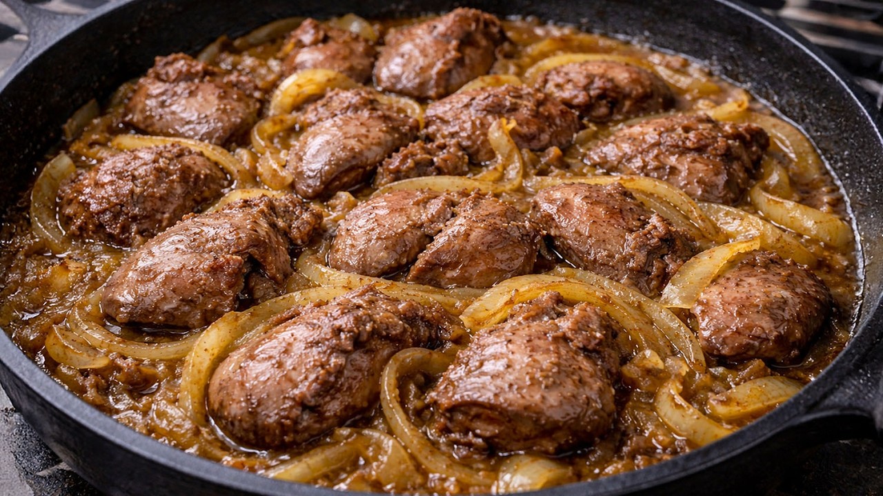 Это самое вкусное блюдо из куриной печени с луком. Немногие знают этот рецепт.