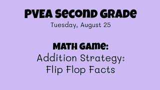 Math: Flip Flop Facts (Addition Strategy)
