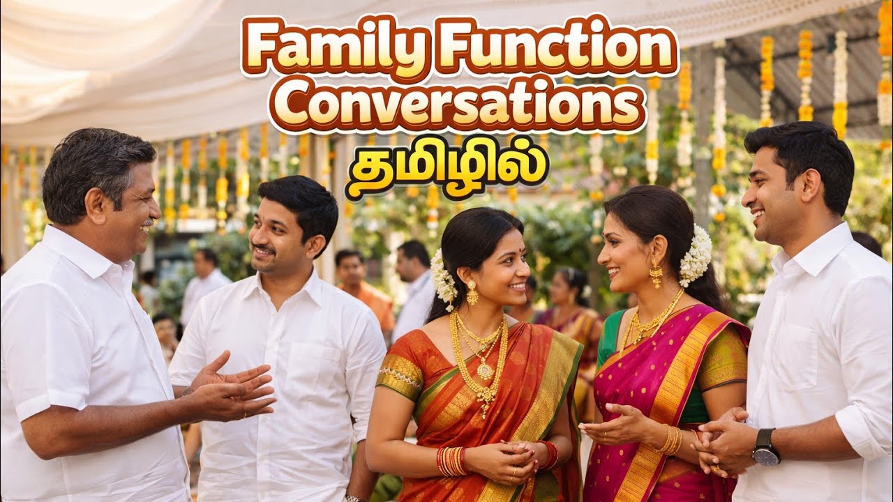 English Conversations for Family Function|Spoken English in Tamil|#spokenenglishfromtamil 