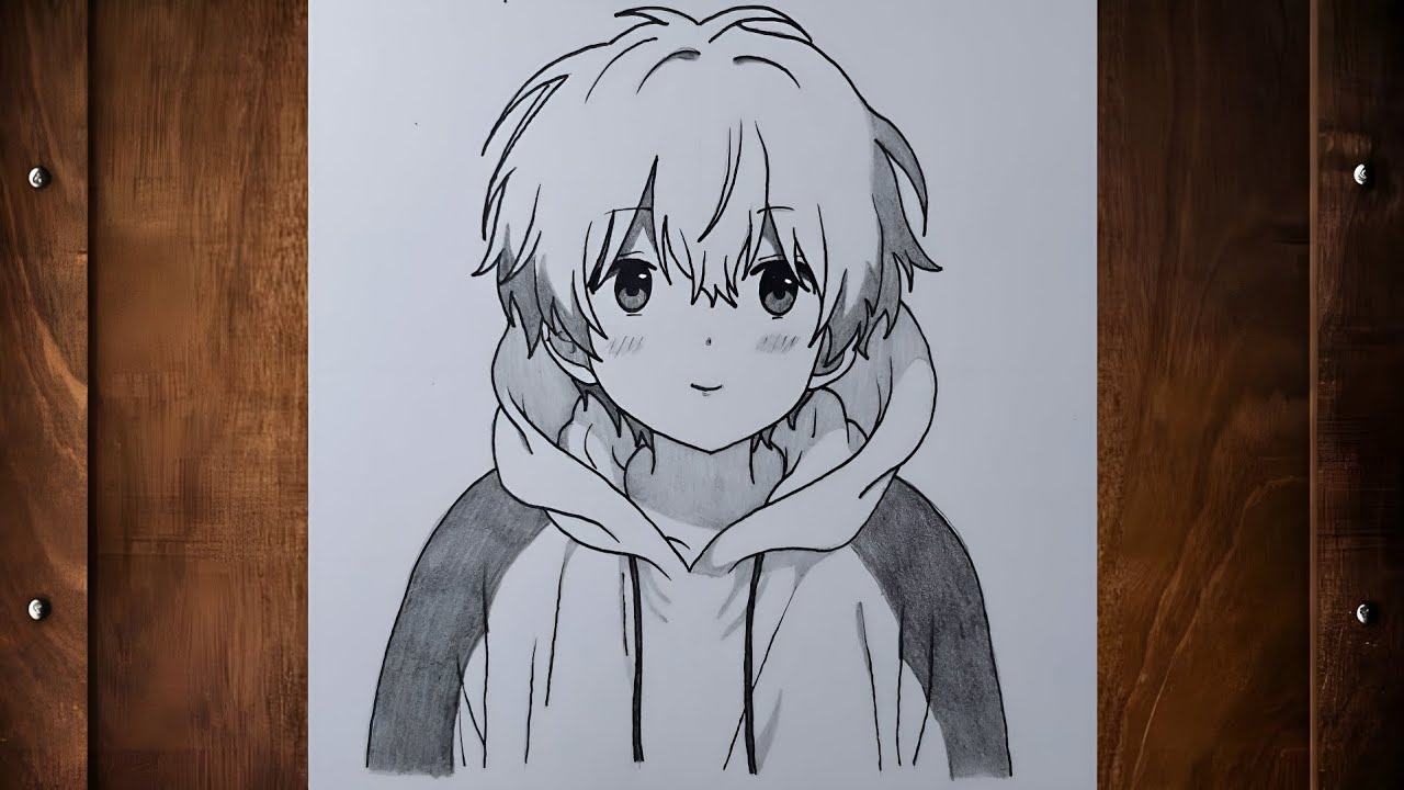 Easy drawing tutorial | how to draw anime boy step by step | anime boy ...