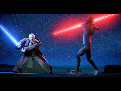 Kotobukiya Kgy207 Star Wars Maul VS Kenobi Baguette Bataille