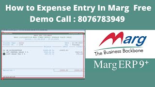 Marg Erp Complete Step by Step Expense Entry in Hindi | Marg Free Demo Call Now @ 8076783949 screenshot 4