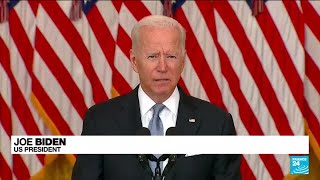 Biden defends Afghanistan decision, blames Afghan army's unwillingness to fight • FRANCE 24