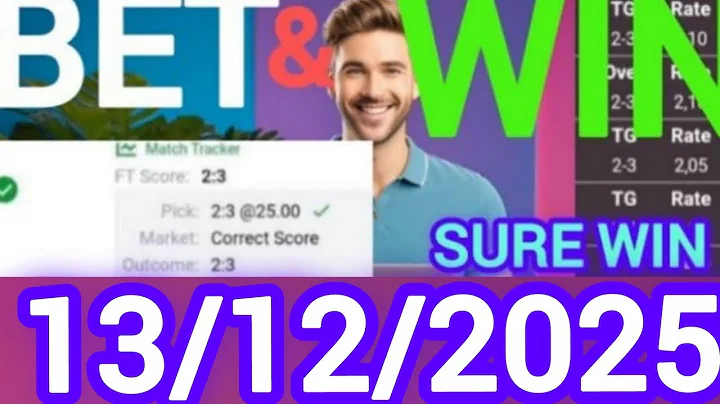 Correct Score Predictions for Today 13/12/2025 | Football predictions|Soccer predictions/Sure Wins