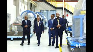 H.e President Taye Atsike Selassie At The Ethiopian Airlines Group Facility.