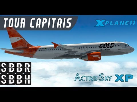 Tour virtual pelo Brasil com A320 Flight Factor entre SBBR e SBBH