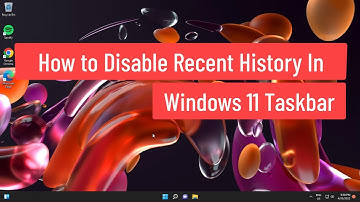 How to Disable Recent Search History in Windows 11 Taskbar