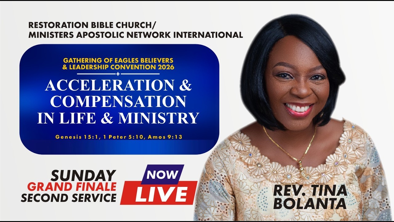 Gathering of Eagles || Second Service Grand Finale  || Rev. Mrs Tina Bolanta